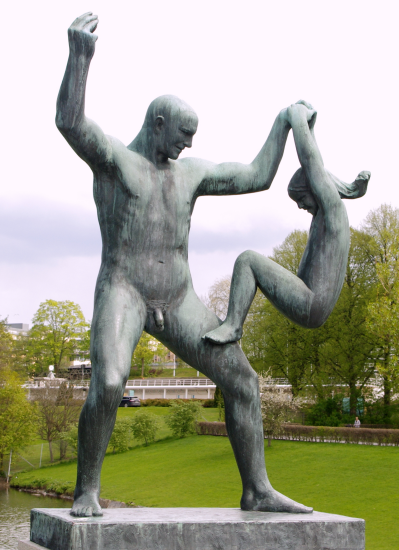 Father & daughter by Gustav Vigeland