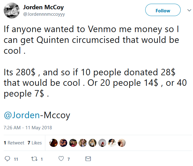 adamant-jorden asks for money