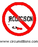 Click to download ''No circumcision'' tee-shirt design