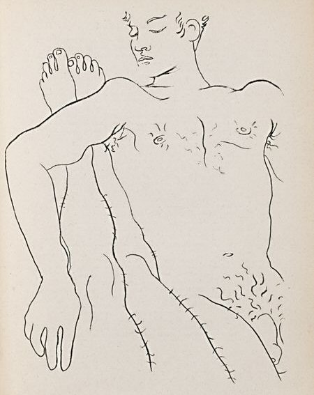 Illustration to Genet's 'Querelle de Brest'' by Jean Cocteau
