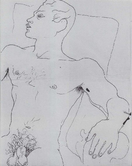drawing by Jean Cocteau