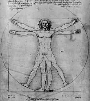 Leonardo's Vitruvian man