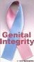 Pink and pale blue genital integrity ribbon
