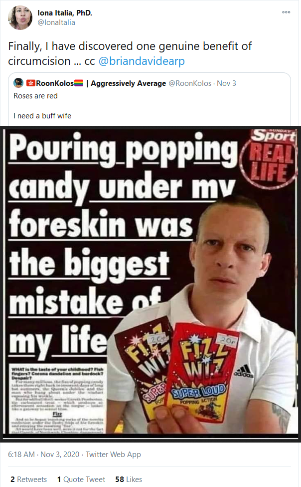 stitions-popping candy under foreskin